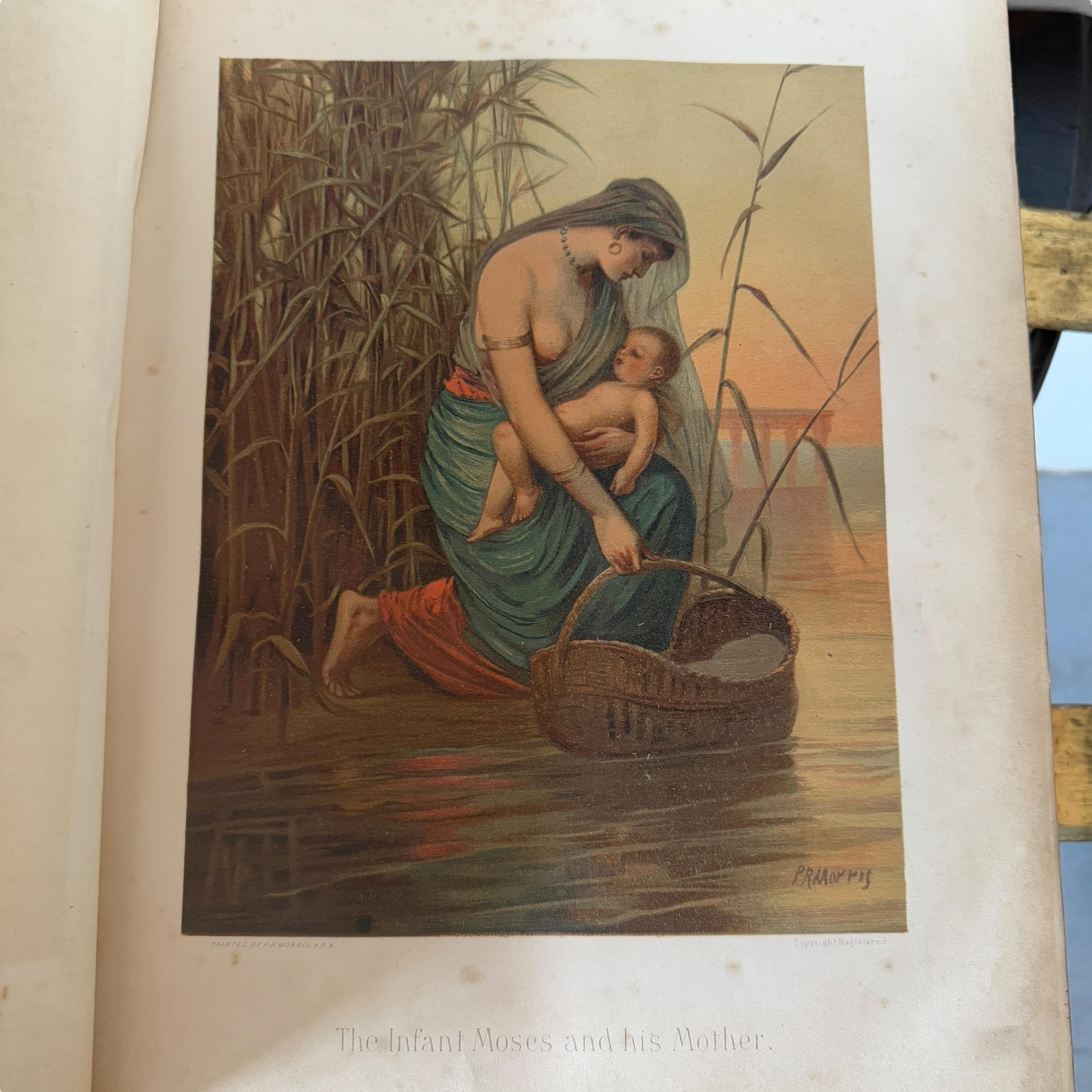 Large 19th Century Antique Family Bible 4