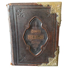 Large 19th Century Antique Family Bible