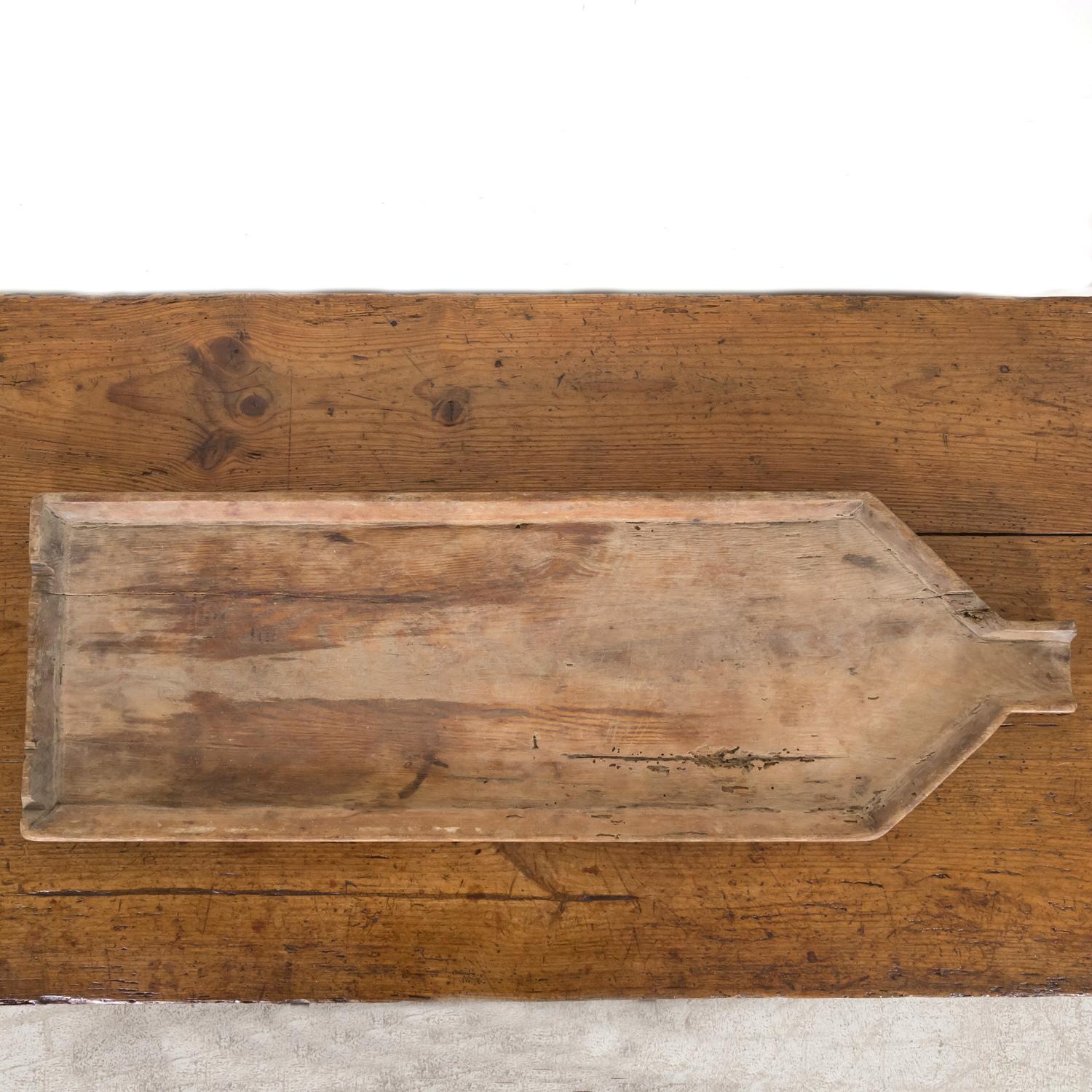 Large 19th Century Antique French Cheese Board or Cutting Board In Good Condition For Sale In Birmingham, AL