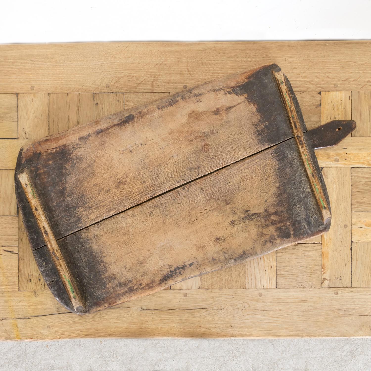 Late 19th Century Large 19th Century Antique French Cutting Board or Chopping Board