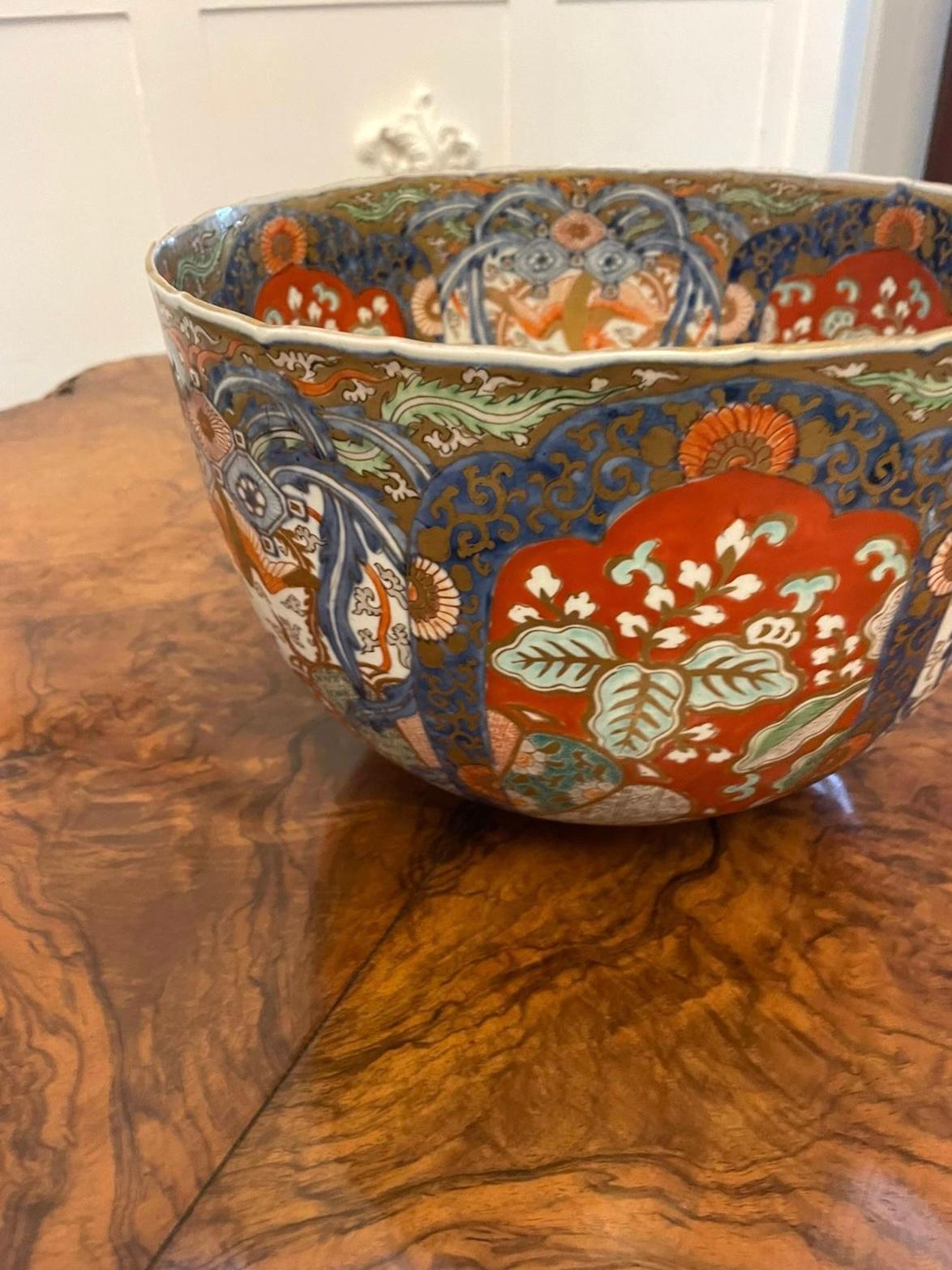 Large 19th Century Antique Japanese Outstanding Quality Imari Bowl  For Sale 10
