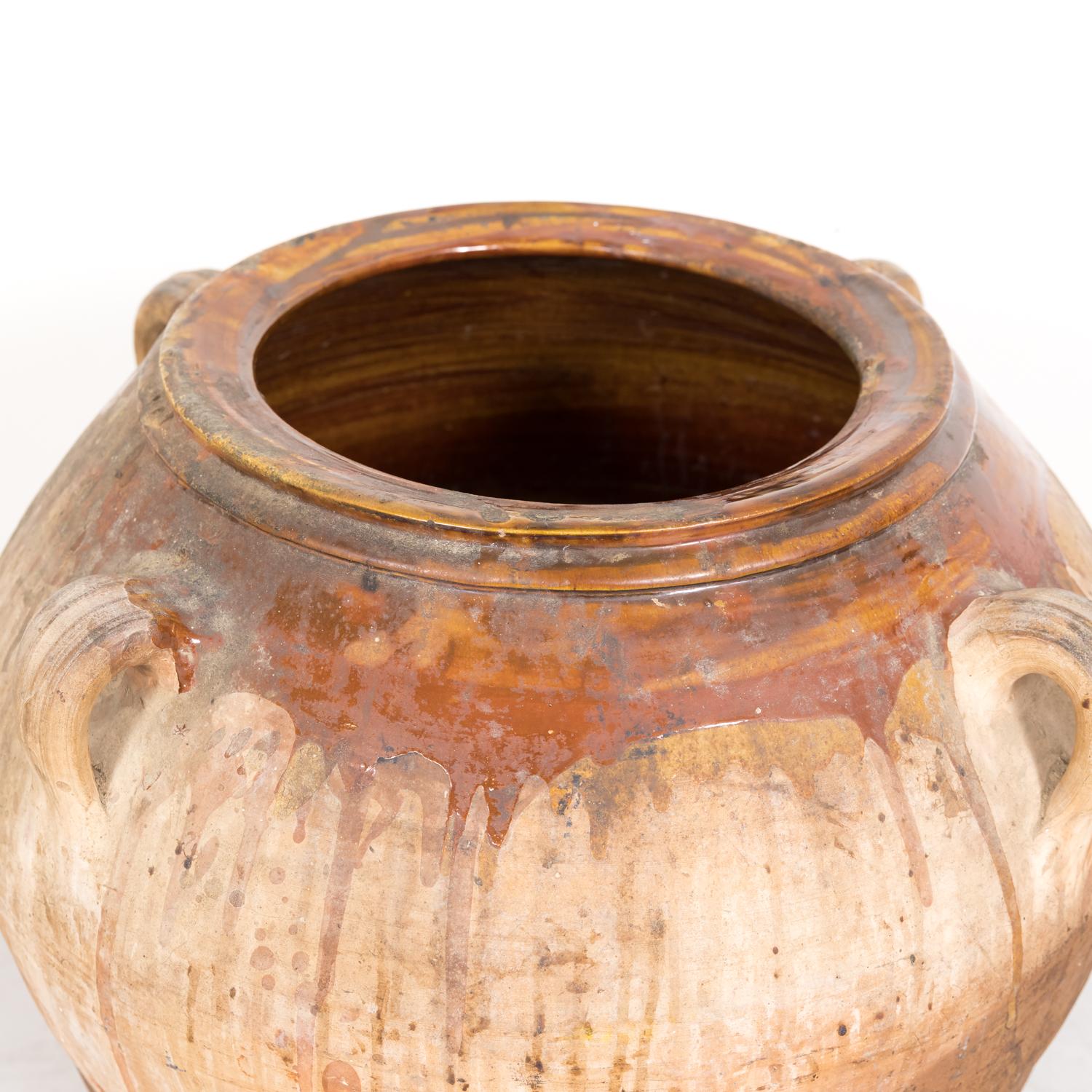 Large 19th Century Antique Spanish Terracotta Olive Jar 3