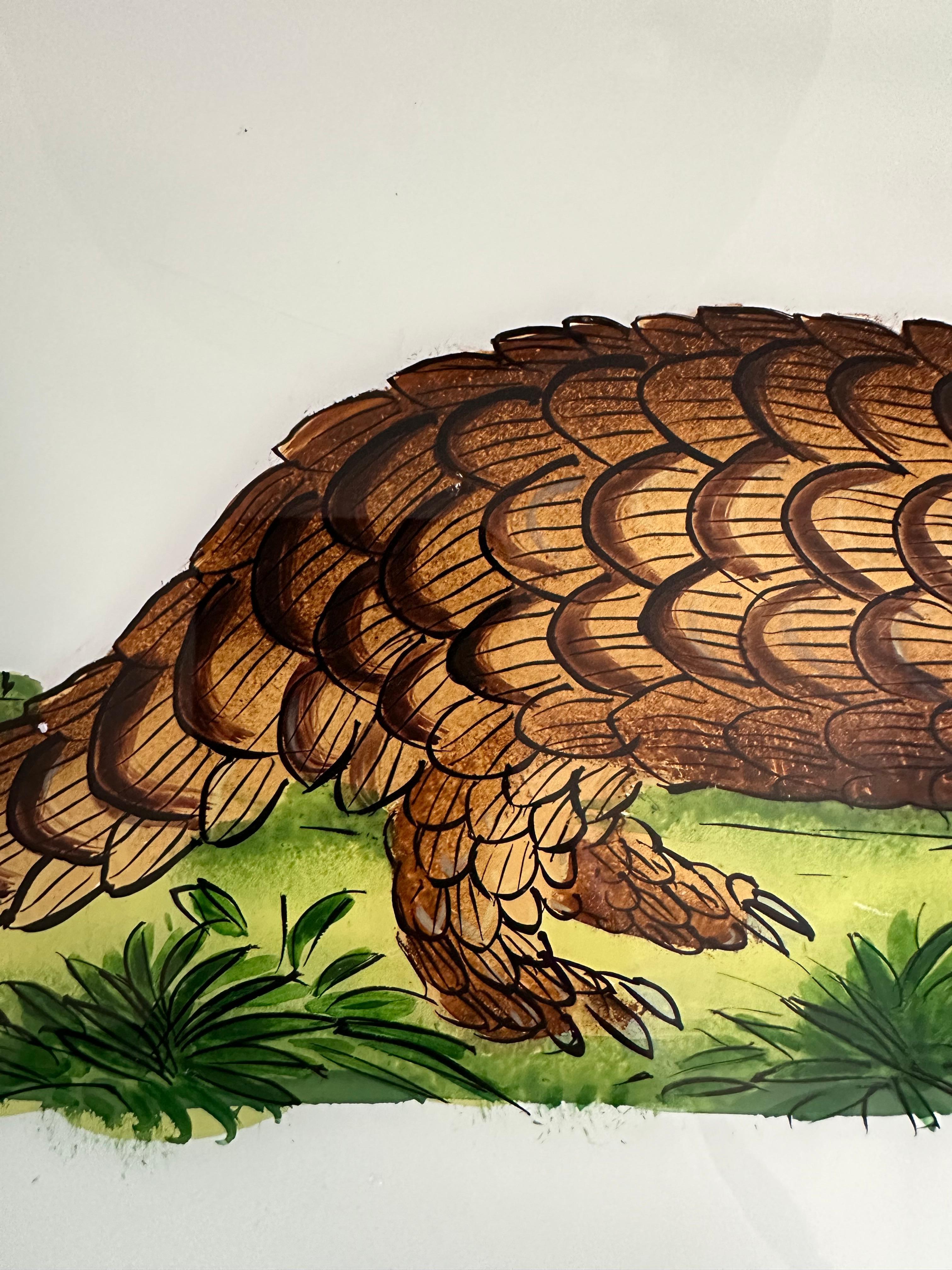 „Großes Armadillo-Porträt aus dem 19. Jahrhundert: Detaillierte Wildtierkunst“ im Zustand „Gut“ im Angebot in Southall, GB