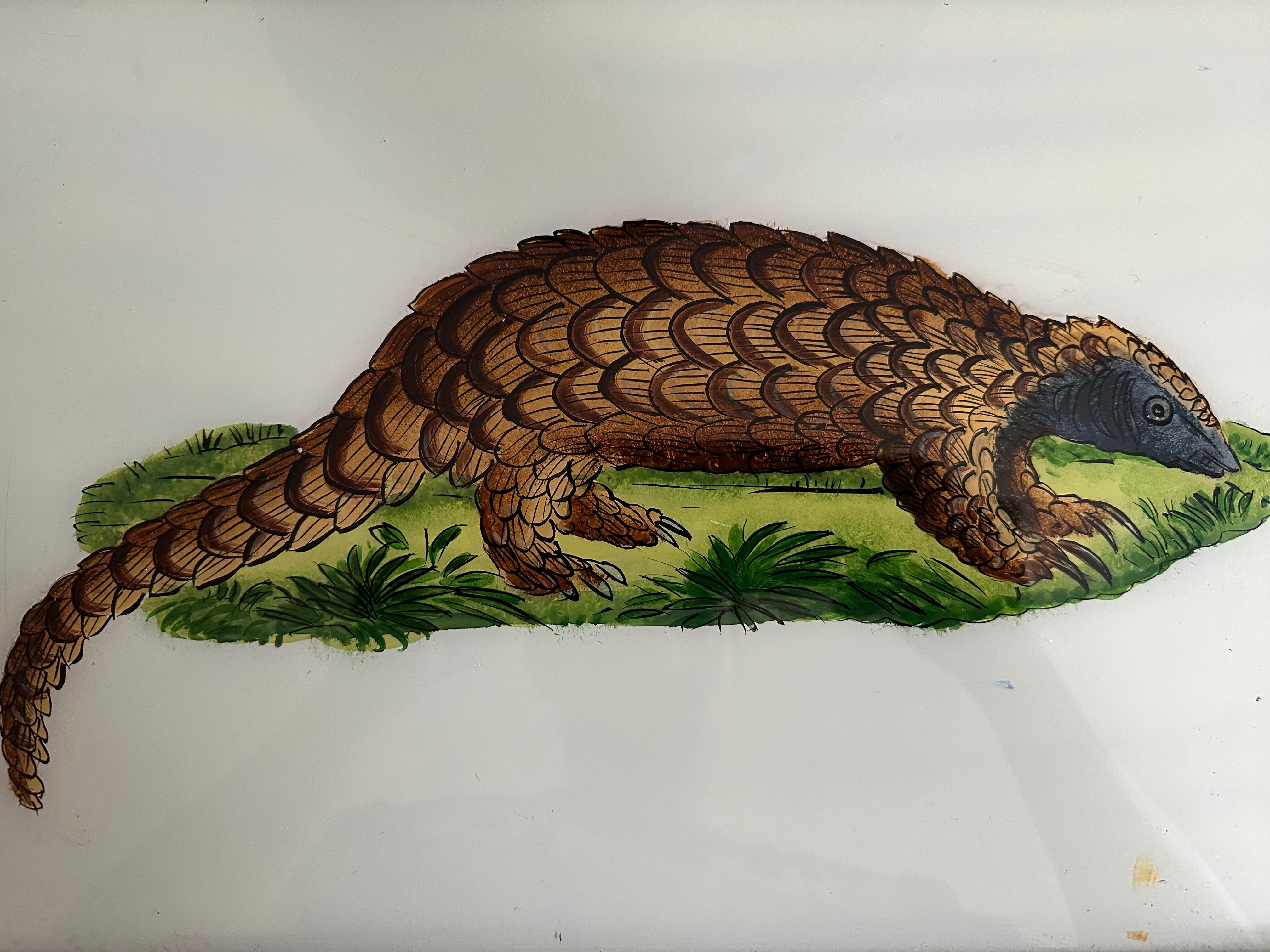 „Großes Armadillo-Porträt aus dem 19. Jahrhundert: Detaillierte Wildtierkunst“ im Angebot 2