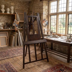 Large 19th Century Artist’s Mahogany Studio Easel