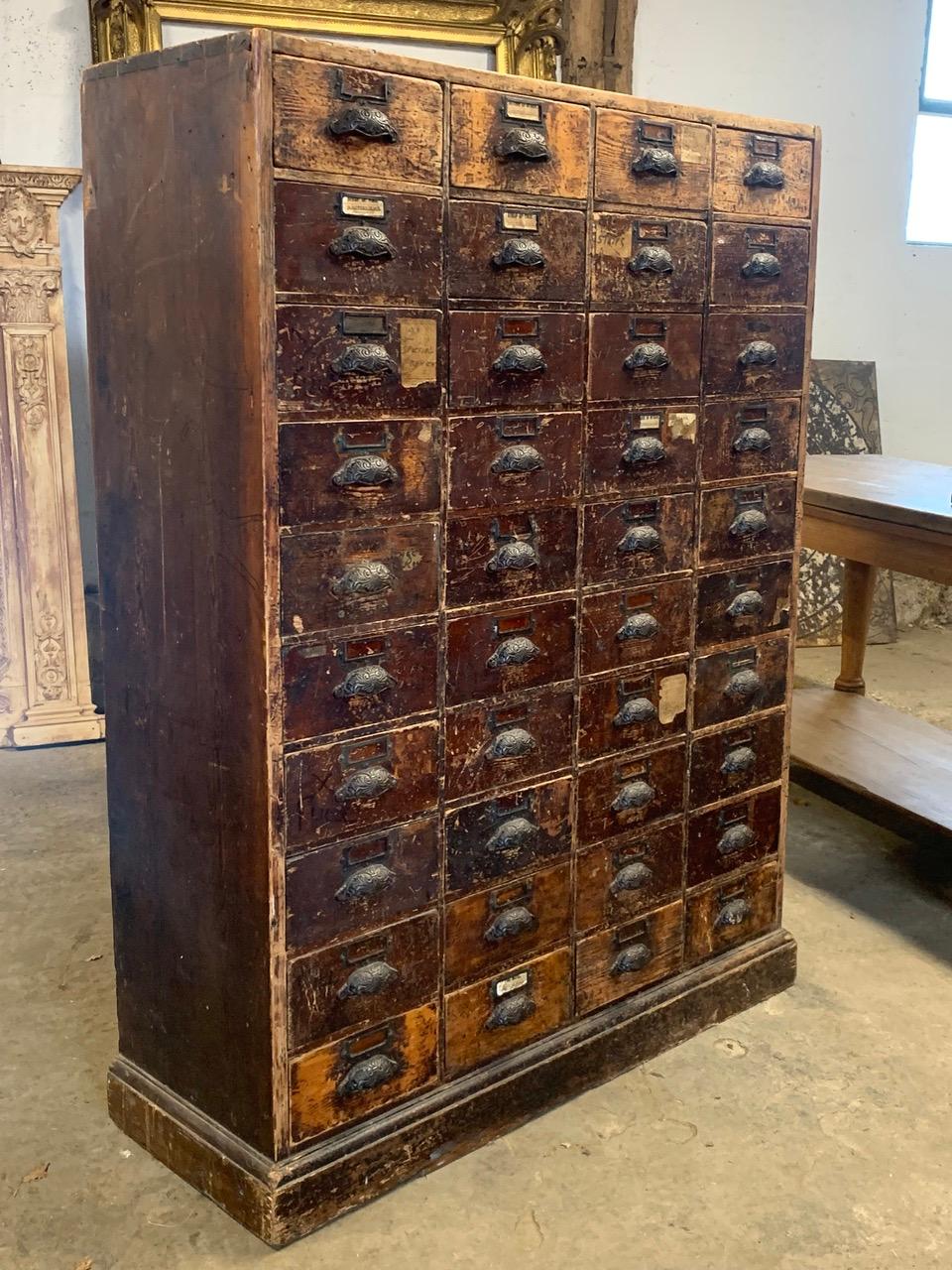 European Large 19th Century Bank of Drawers For Sale