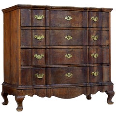 Large 19th Century Baroque Revival Danish Oak Chest of Drawers