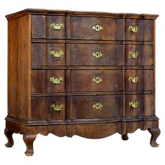 Large 19th Century Baroque Revival Danish Oak Chest of Drawers