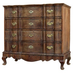 Large 19th Century baroque revival danish oak chest of drawers