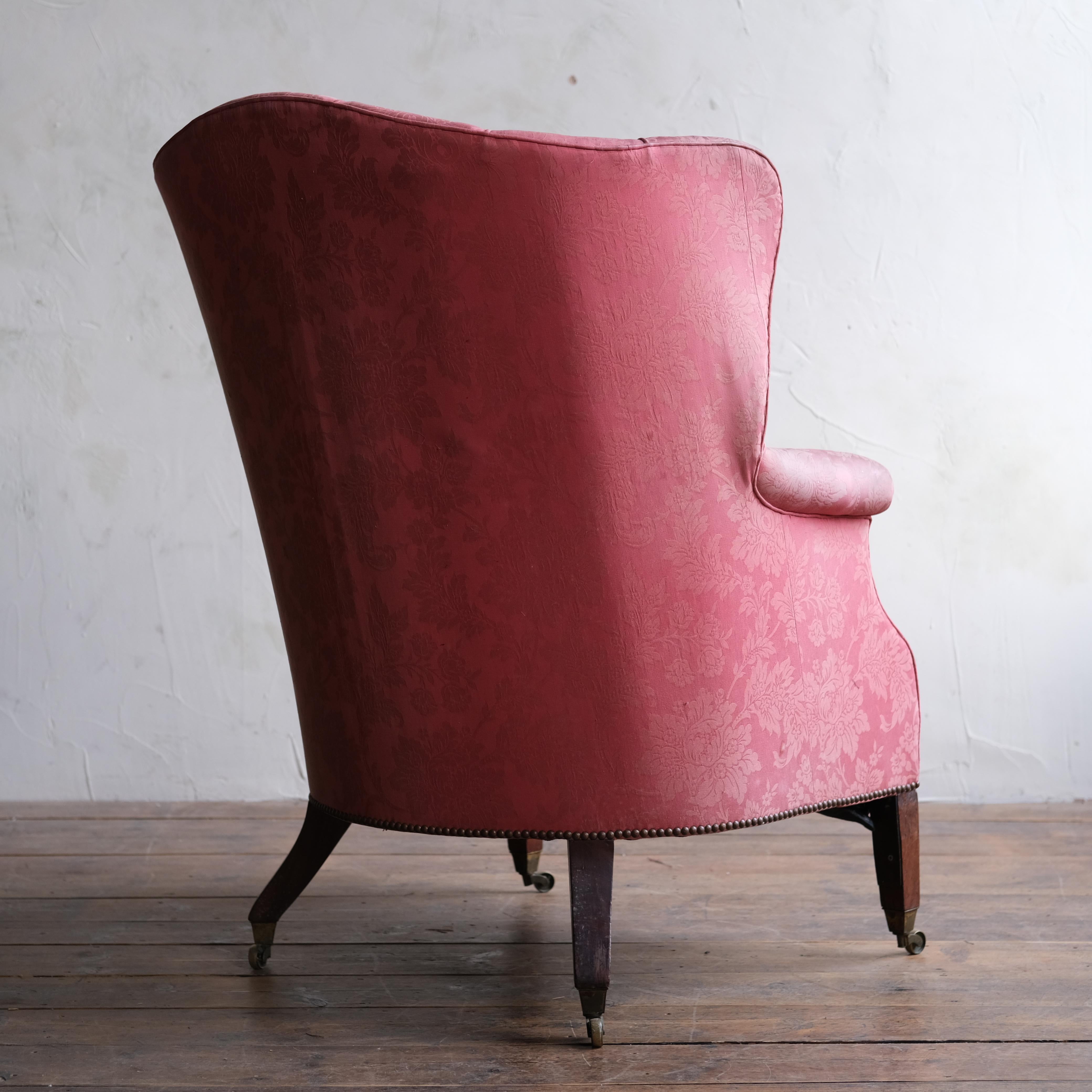 British Large 19Th Century Barrel Back Armchair