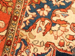 Large Bidjar Persian Rug 133.5 x 85.8 inches, 19th Century