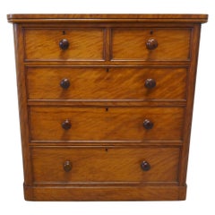 Antique Large 19th Century Birch Chest of Drawers