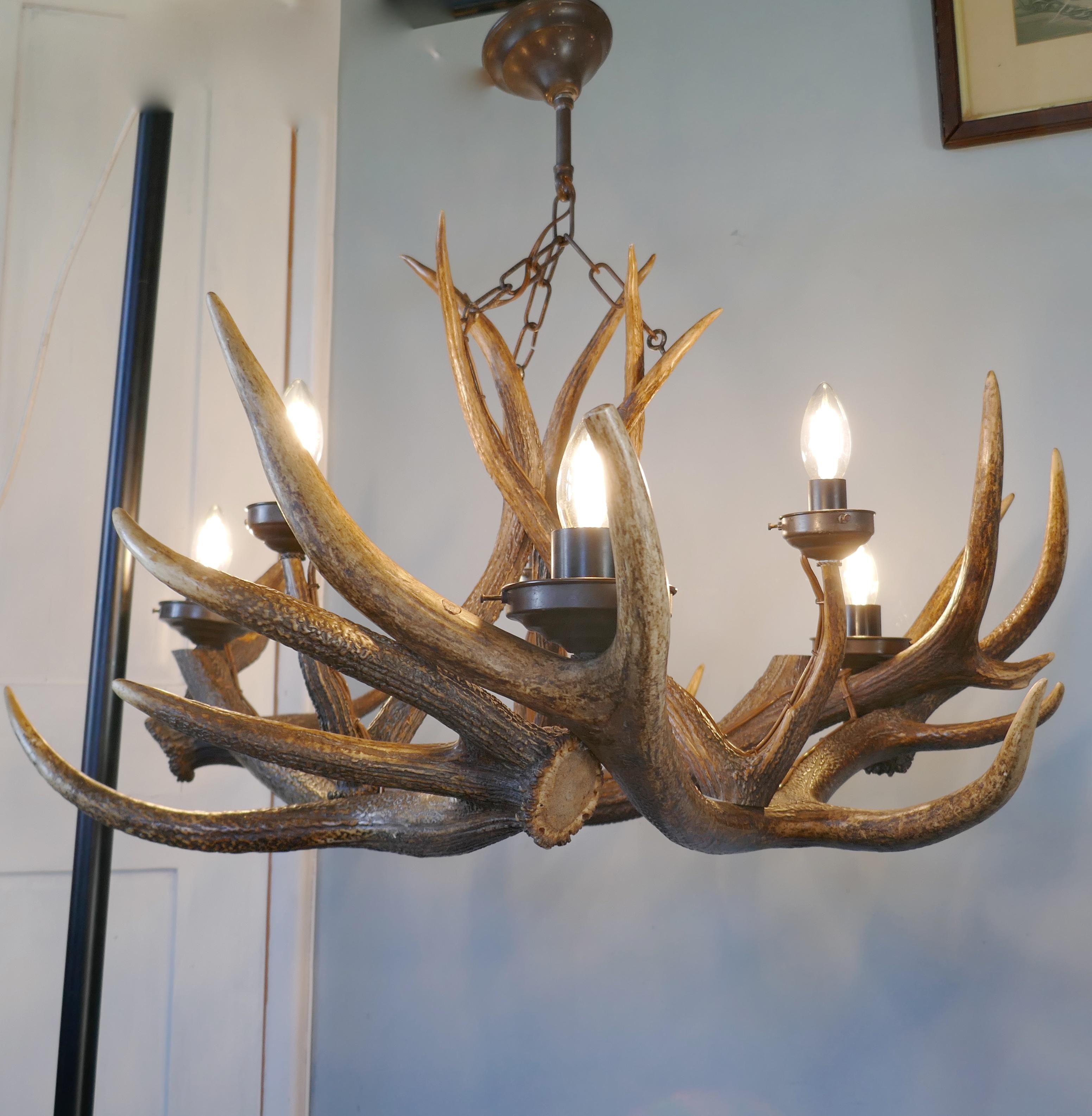 hunting chandelier