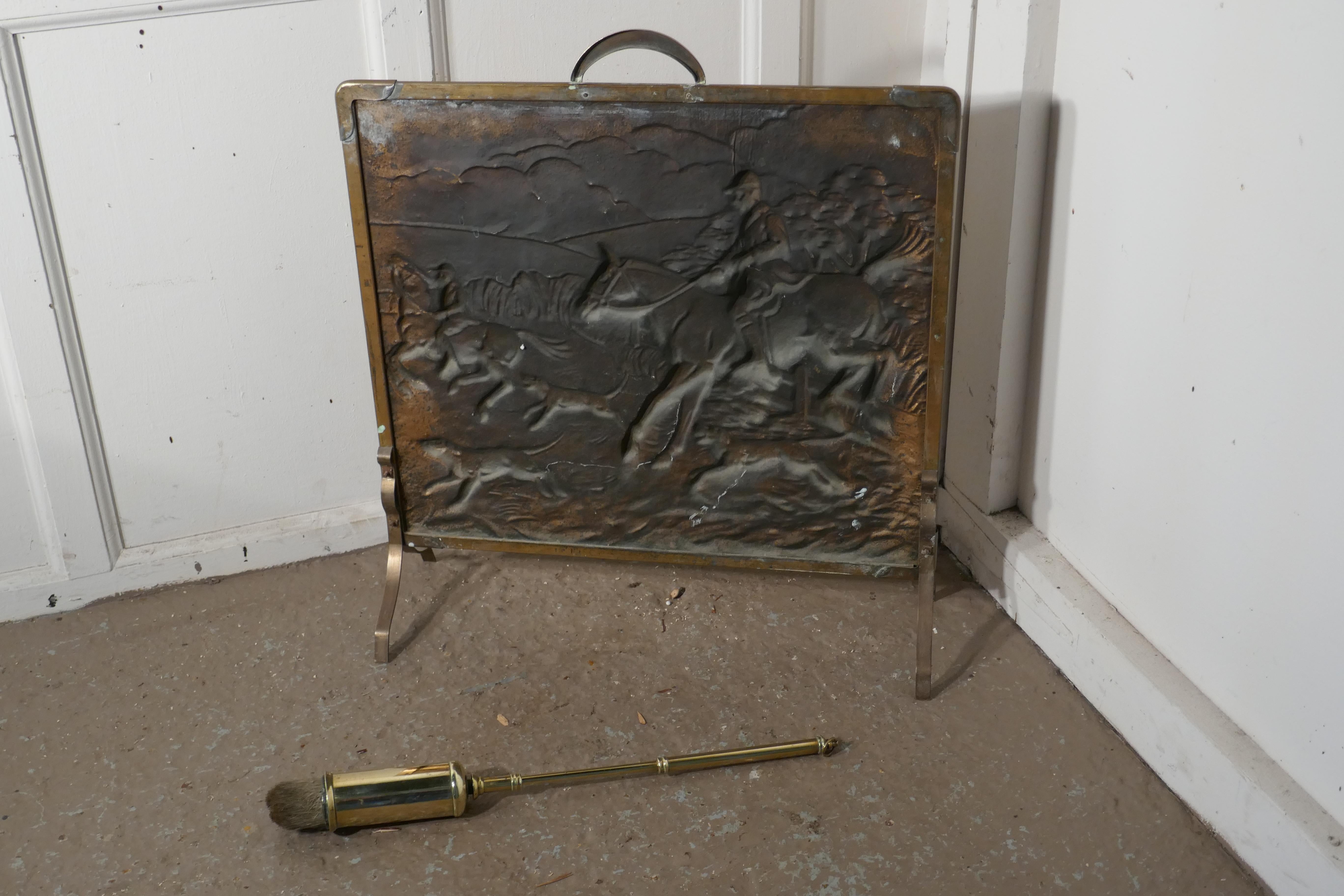 Large 19th Century Brass Fender In Good Condition In Chillerton, Isle of Wight