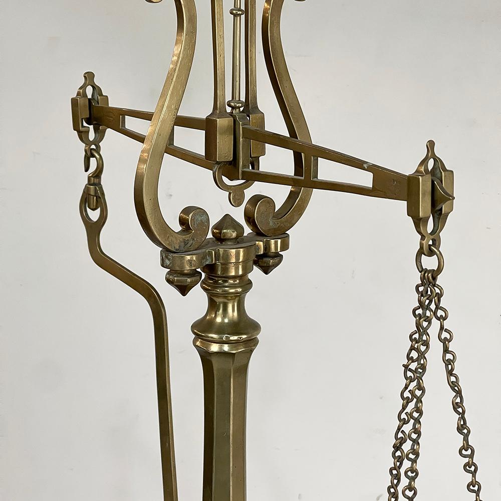 Large 19th Century Bronze Balance Scale For Sale 4