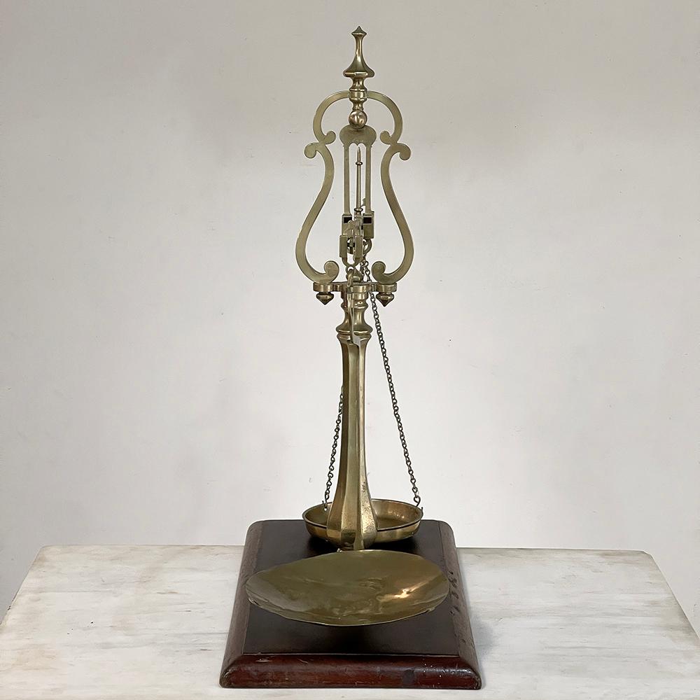 Large 19th Century Bronze Balance Scale For Sale 5