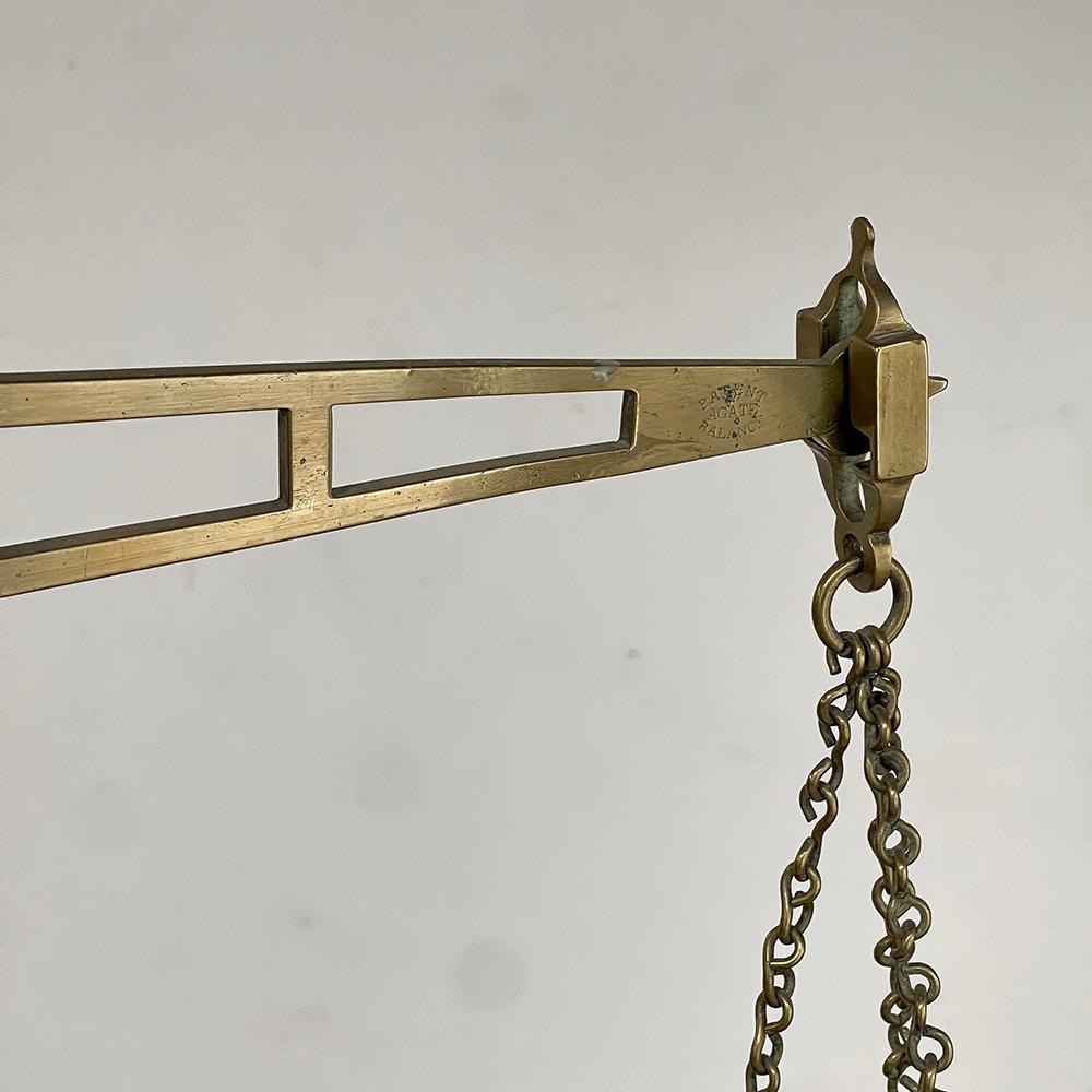 Large 19th Century Bronze Balance Scale For Sale 2