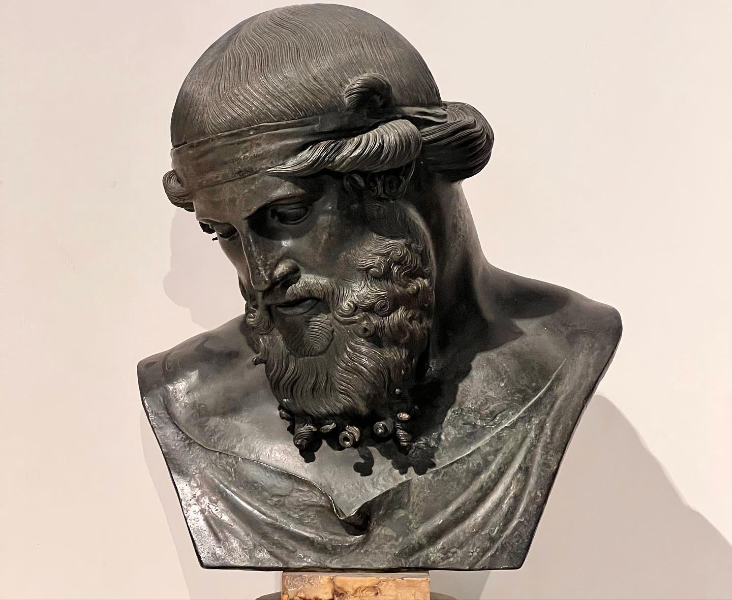 19th Century Bronze Bust of Dionysus by Sabatino de Angelis For Sale 10