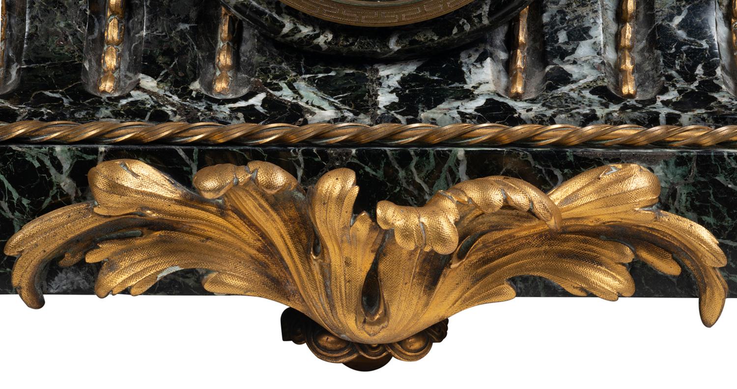 Grande orologio da camino in bronzo del XIX secolo in vendita 2