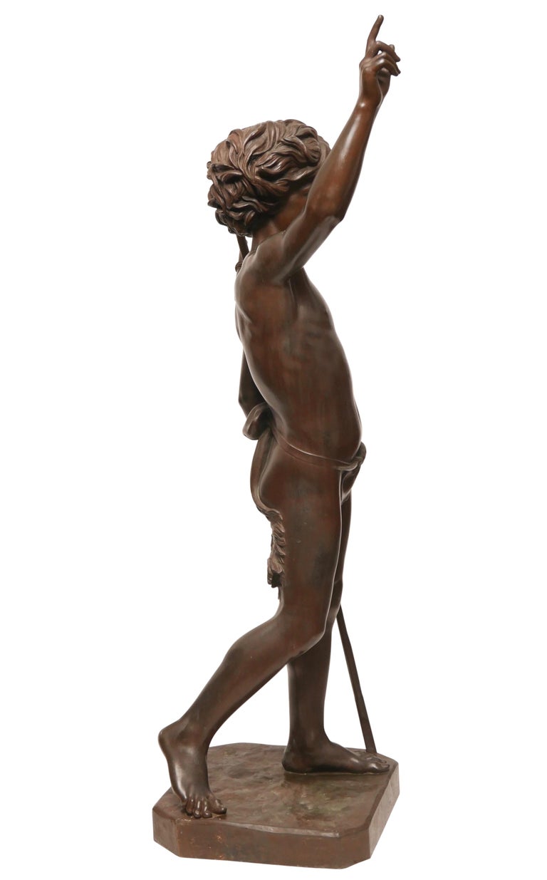 Large 19th Century Bronze Sculpture of John the Baptist by Paul Dubois, 1861 at 1stDibs paul