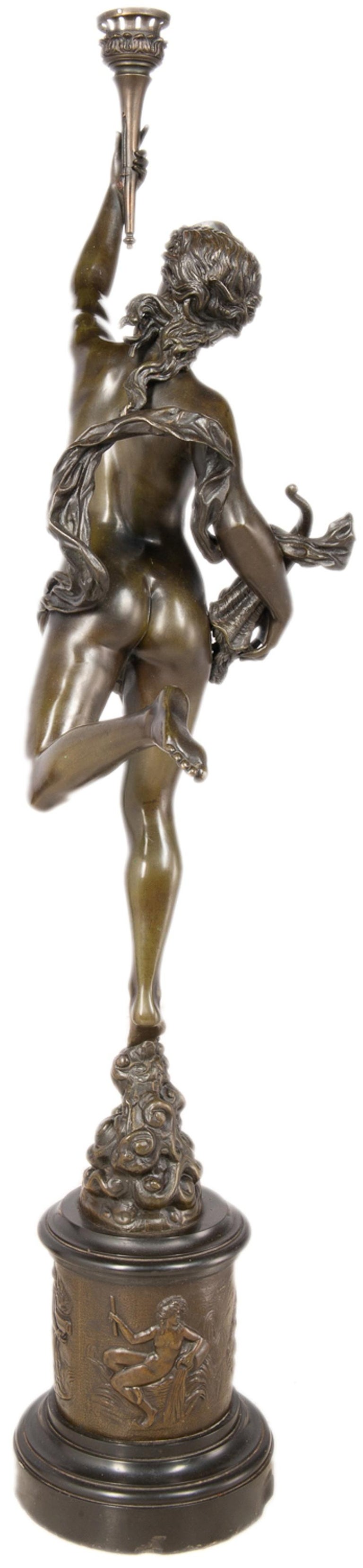 Large 19th Century Bronze Statue of the Goddess Fortuna at 1stDibs