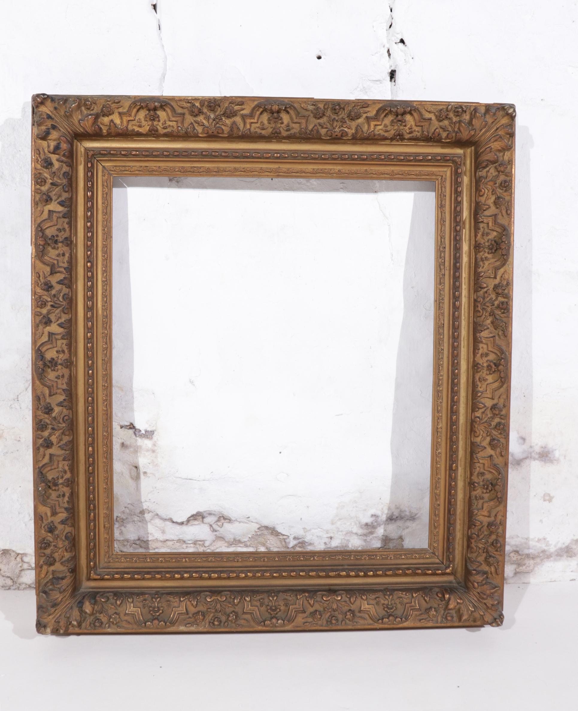 Large 19th Century Bronzed French Picture / Art Presentation Frame 5