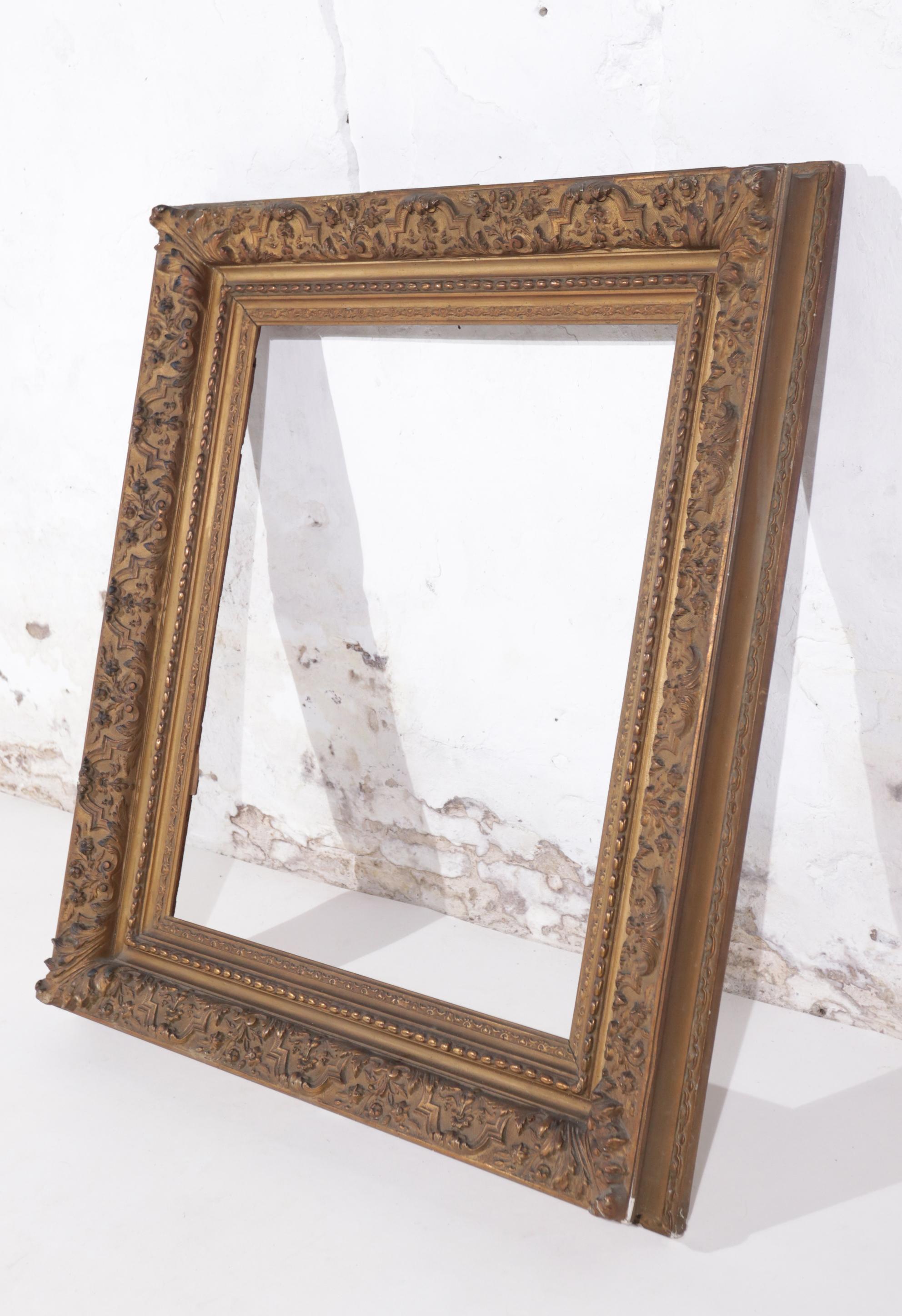 Large 19th Century Bronzed French Picture / Art Presentation Frame 4