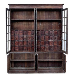 Large 19th Century Burmese Colonial Haberdashery Cabinet