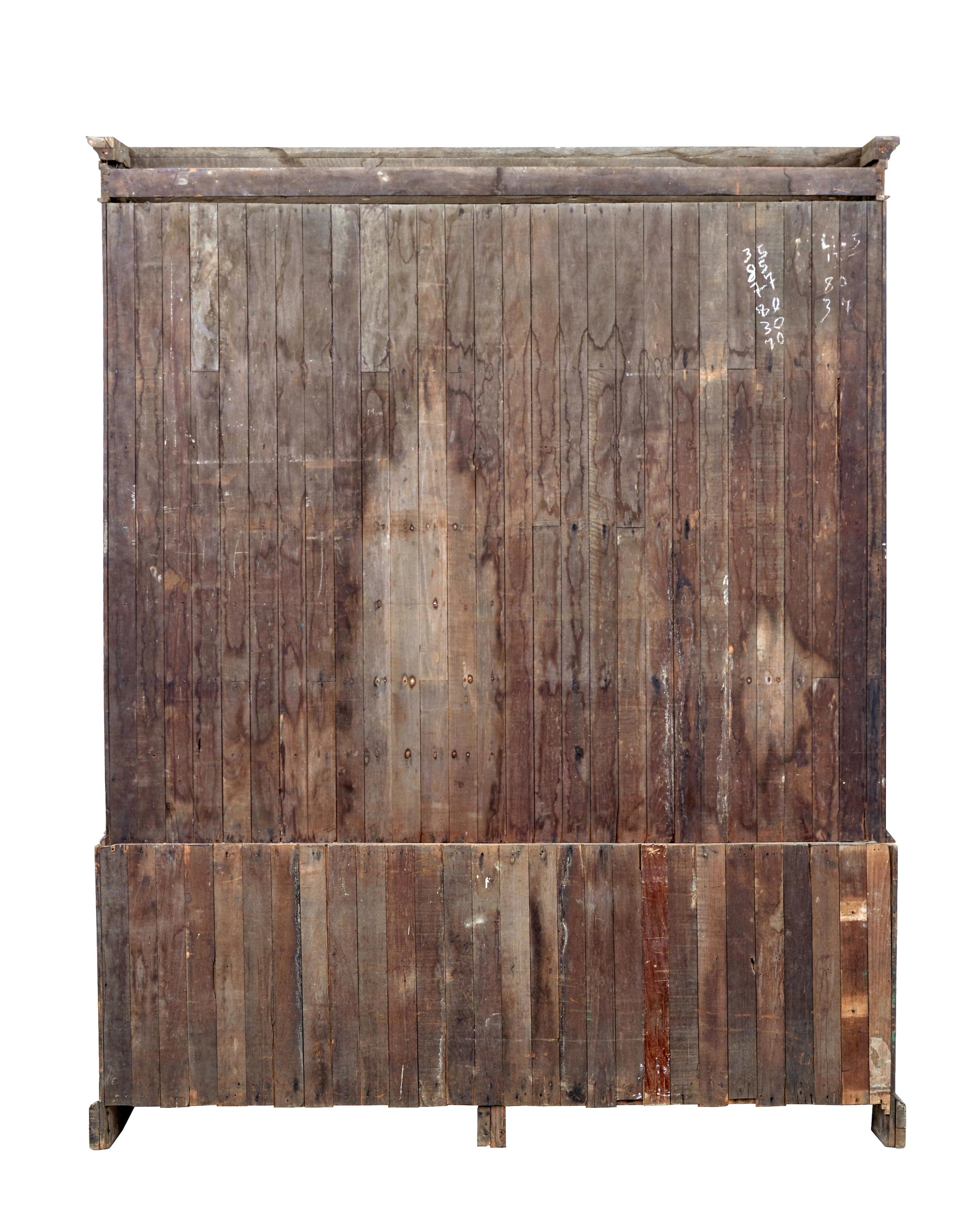 British Colonial Large 19th century Burmese colonial haberdashery cabinet For Sale