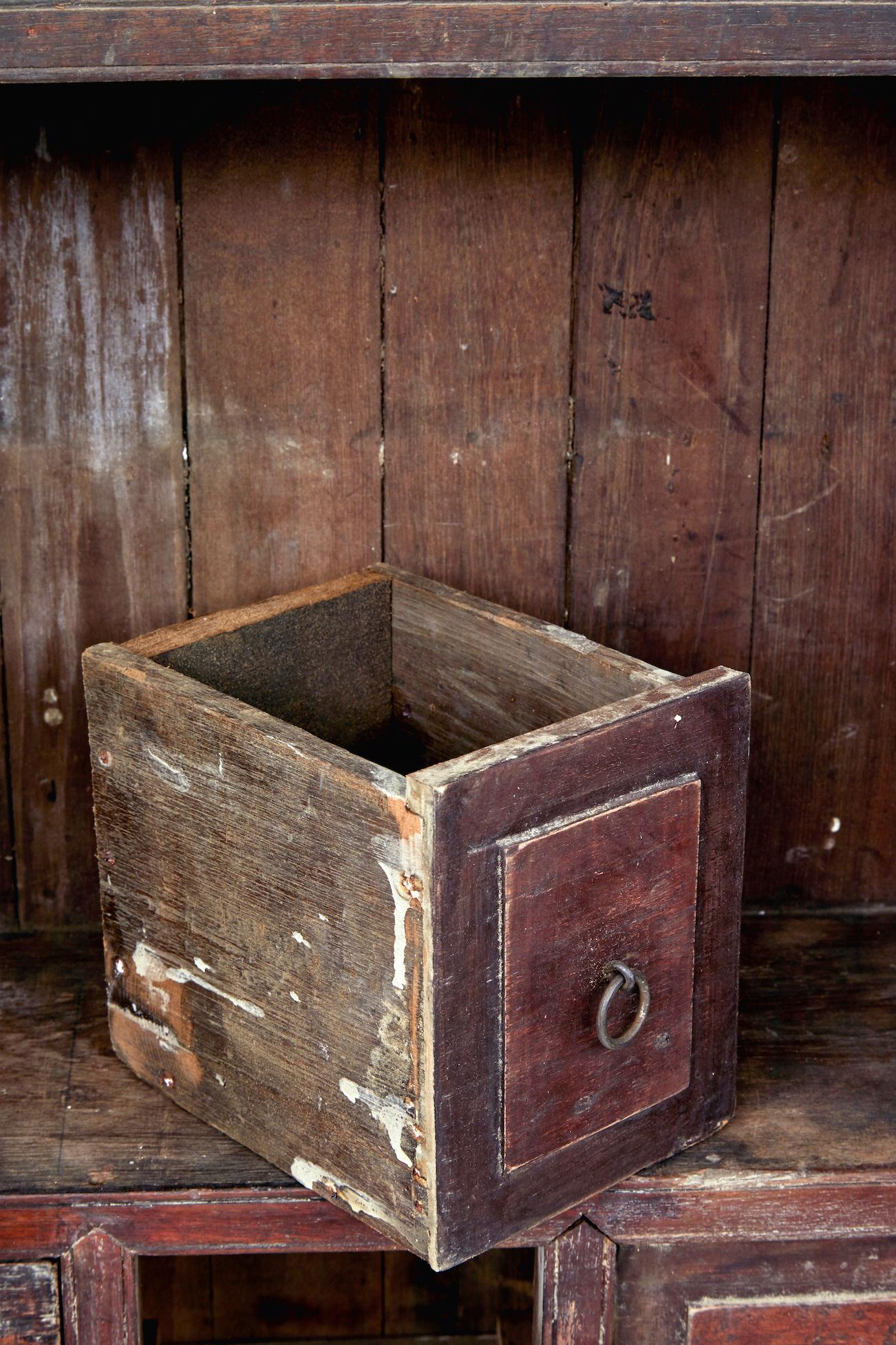 19th Century Large 19th century Burmese colonial haberdashery cabinet For Sale