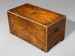 Large 19th Century Camphor Wood Campaign Trunk