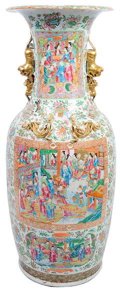 Large 19th Century Cantonese / Rose Medallion Vase