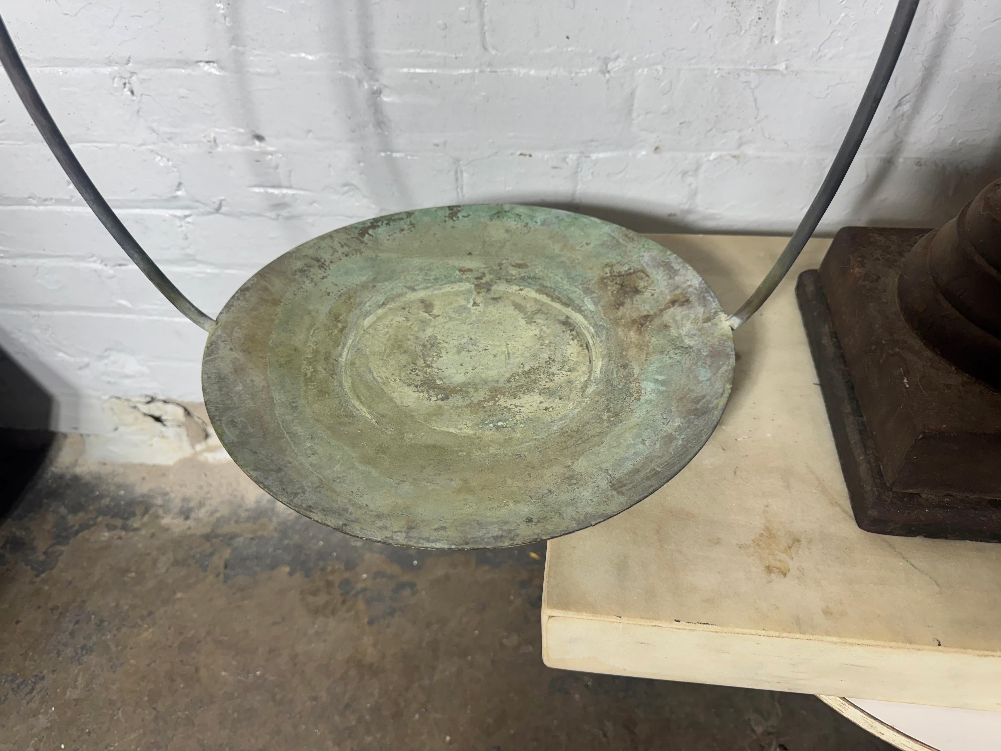 Bronze Grande balance de boucher en fonte, bronze, cuivre et marbre du 19e siècle en vente