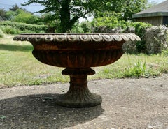 Large 19th century Cast Iron Garden Urn, Garden Jardiniere