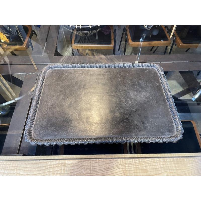 20th Century Large 19th century Cast Iron Serving Tray, France, 1900 For Sale