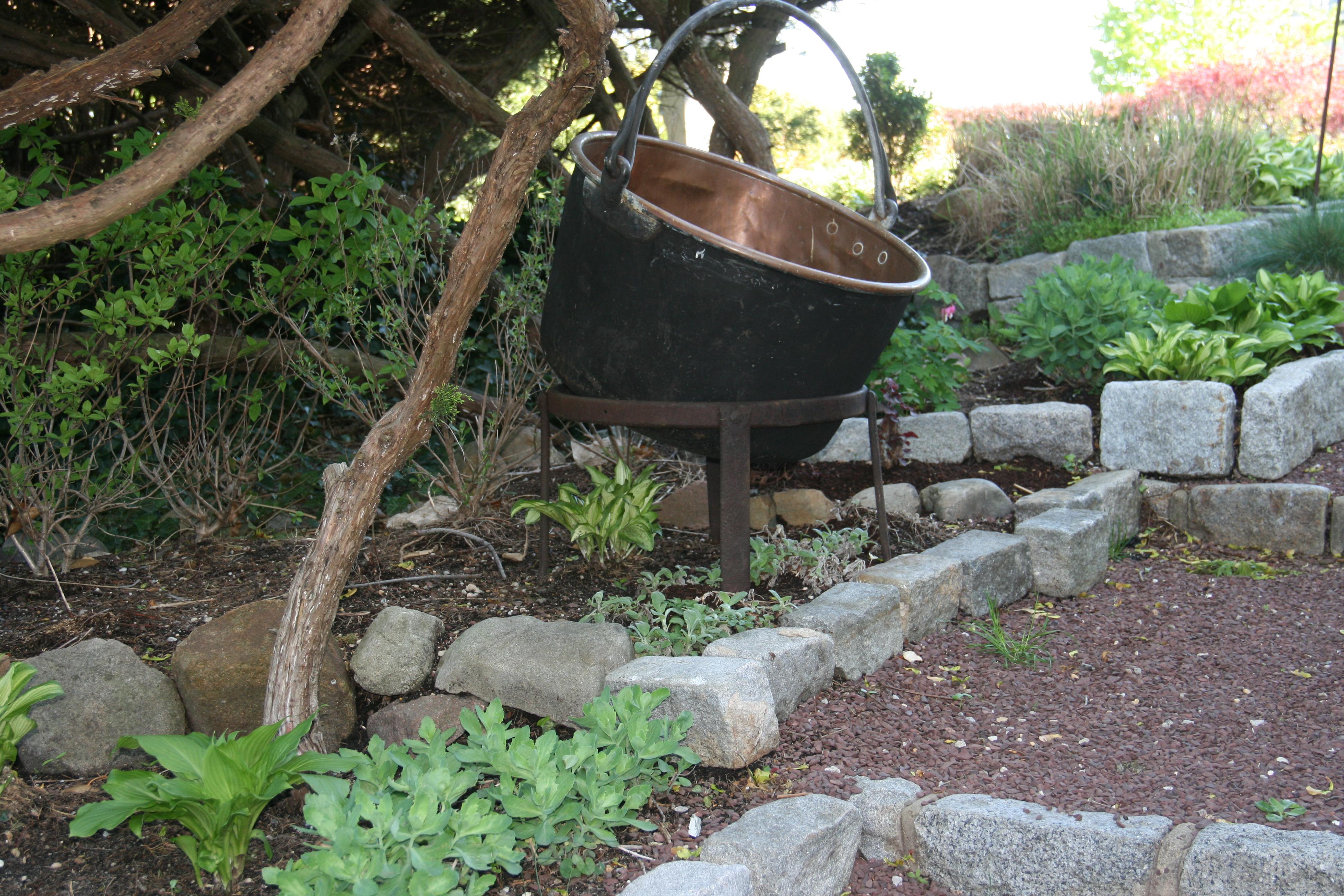 large cauldron planter