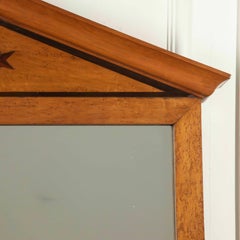 Large 19th Century Charles X Birds-Eye Maple Mirror