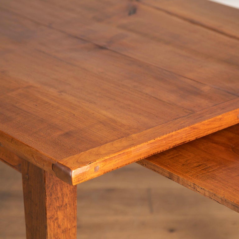 Large 19th Century Cherry Wood Farmhouse Table at 1stDibs