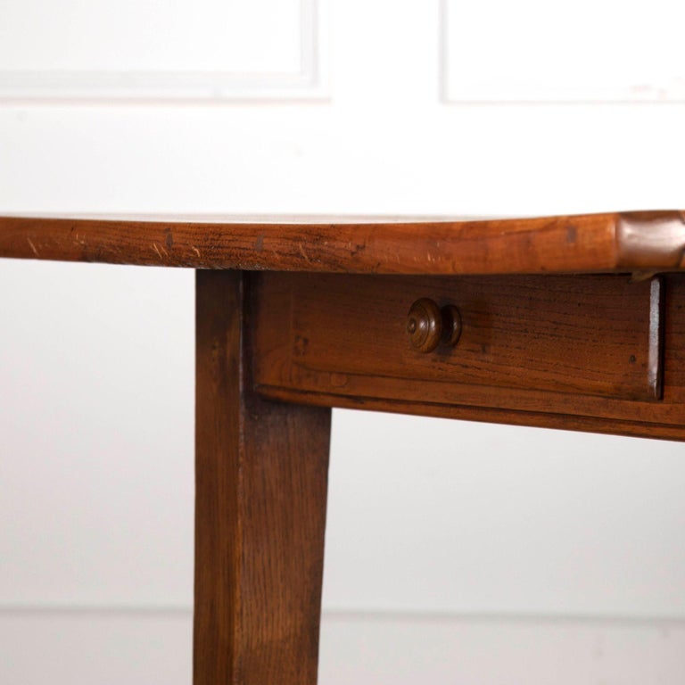 Large 19th Century Cherry Wood Farmhouse Table at 1stDibs