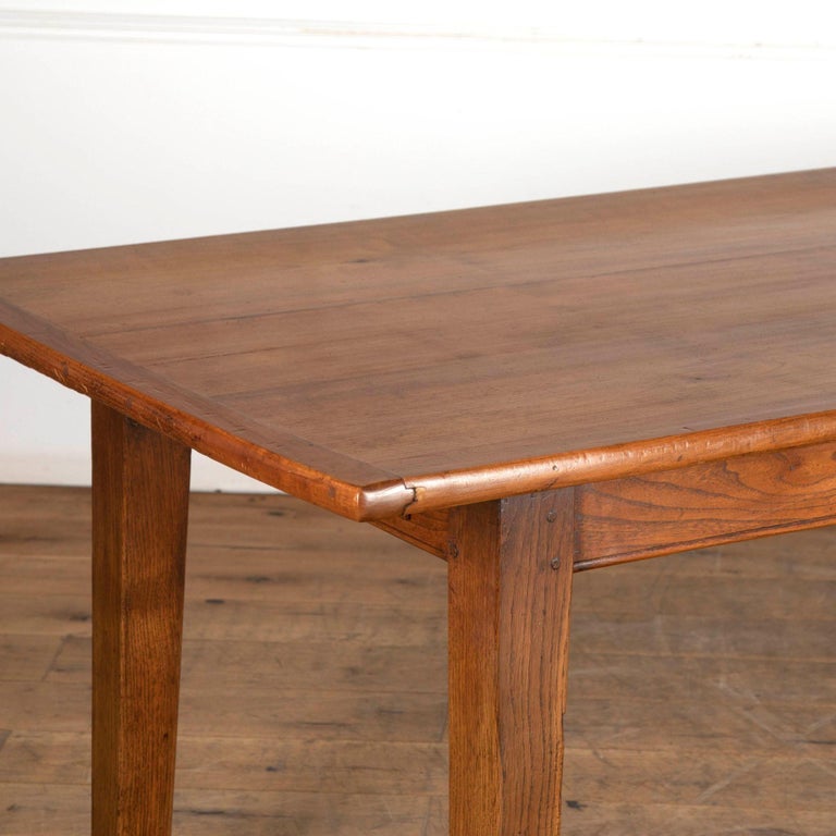 Large 19th Century Cherry Wood Farmhouse Table at 1stDibs