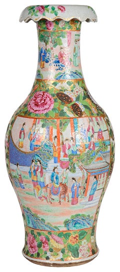 Large 19th Century Chinese Canton / Rose Medallion Vase