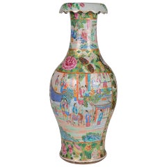 Large 19th Century Chinese Canton / Rose Medallion Vase