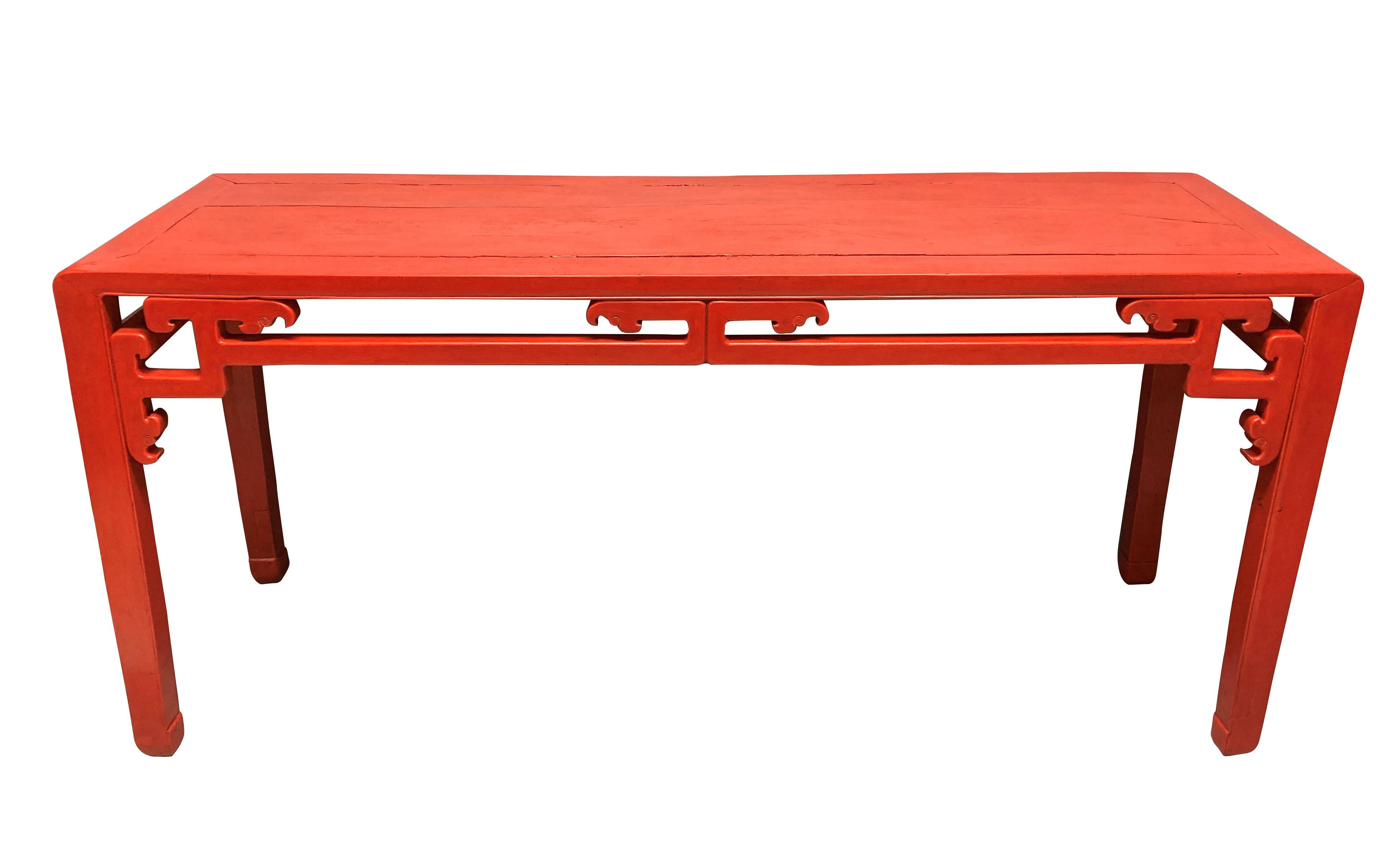 Large 19th Century Chinese Console Table For Sale 1