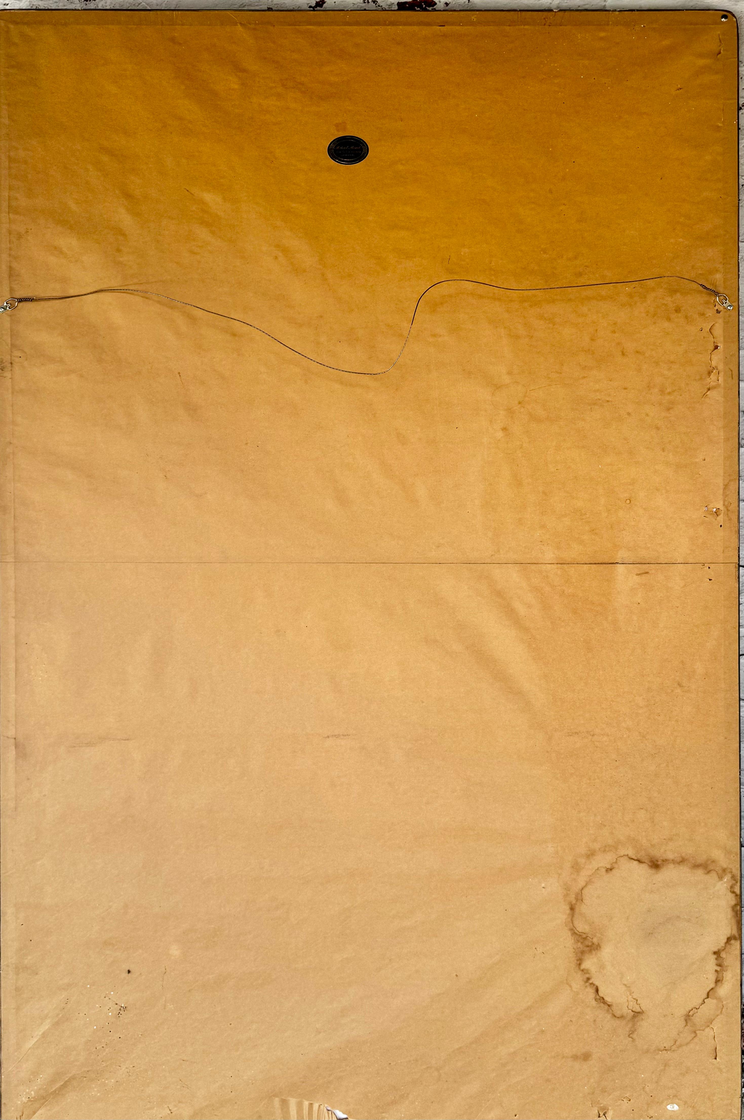 Large 19th Century Chinese Hand Painted Nature Wallpaper Panel 7