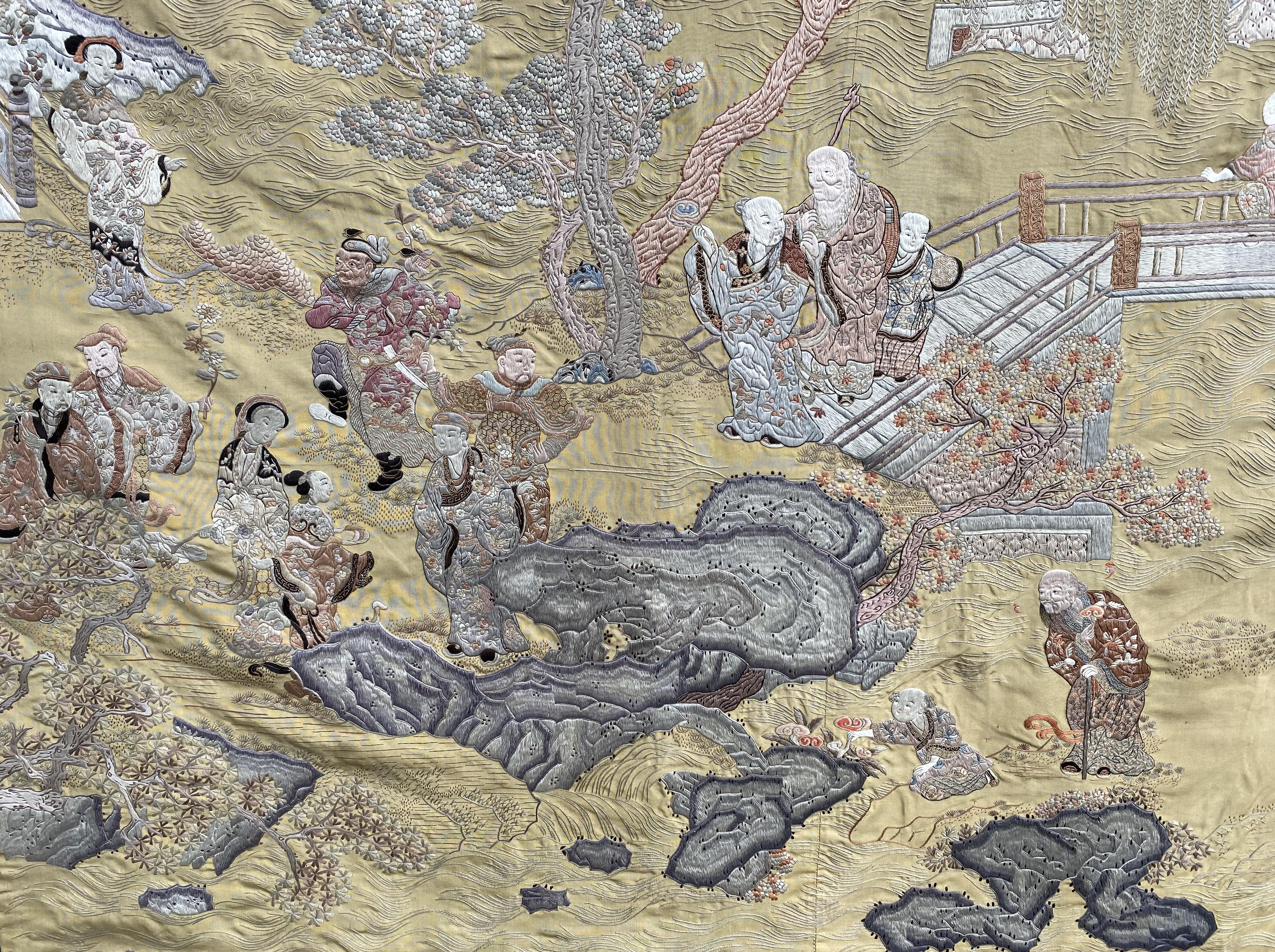 Large 19th Century Chinese Kesi Panel For Sale 1
