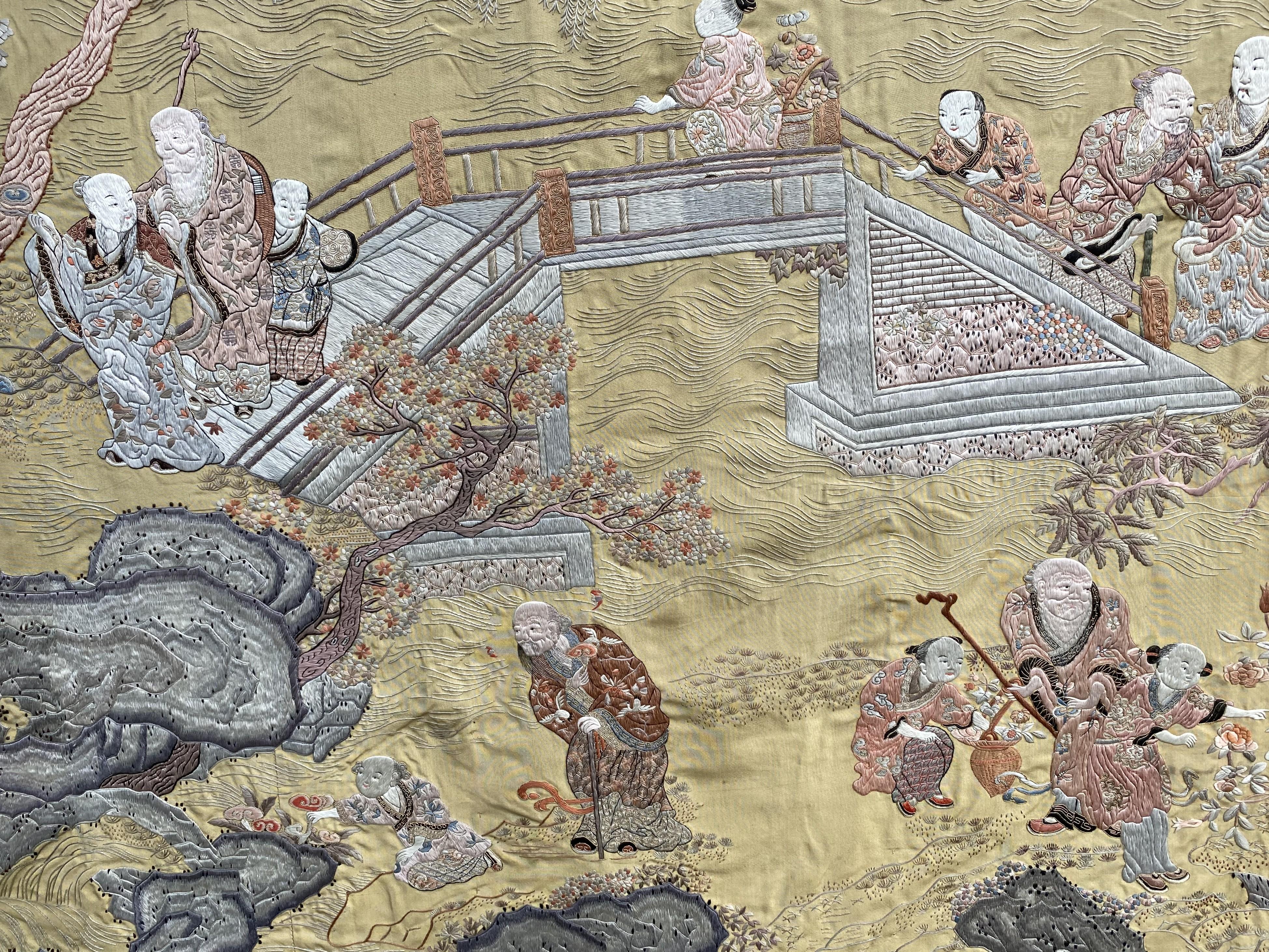 Large 19th Century Chinese Kesi Panel For Sale 2