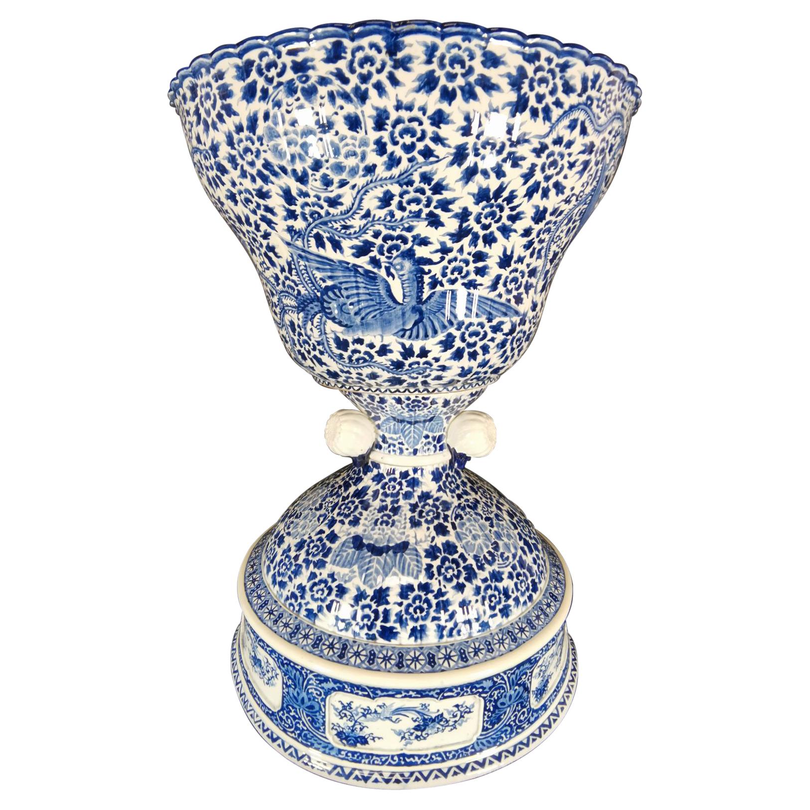 Große chinesische Porzellanvase aus dem 19. Jahrhundert