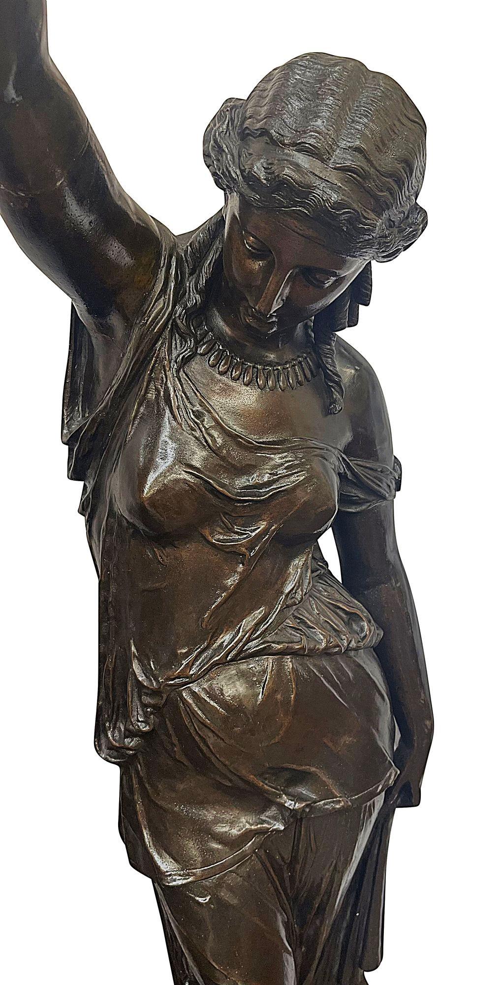 Große klassische Bronzetorches des 19. Jahrhunderts im Zustand „Gut“ im Angebot in Brighton, Sussex
