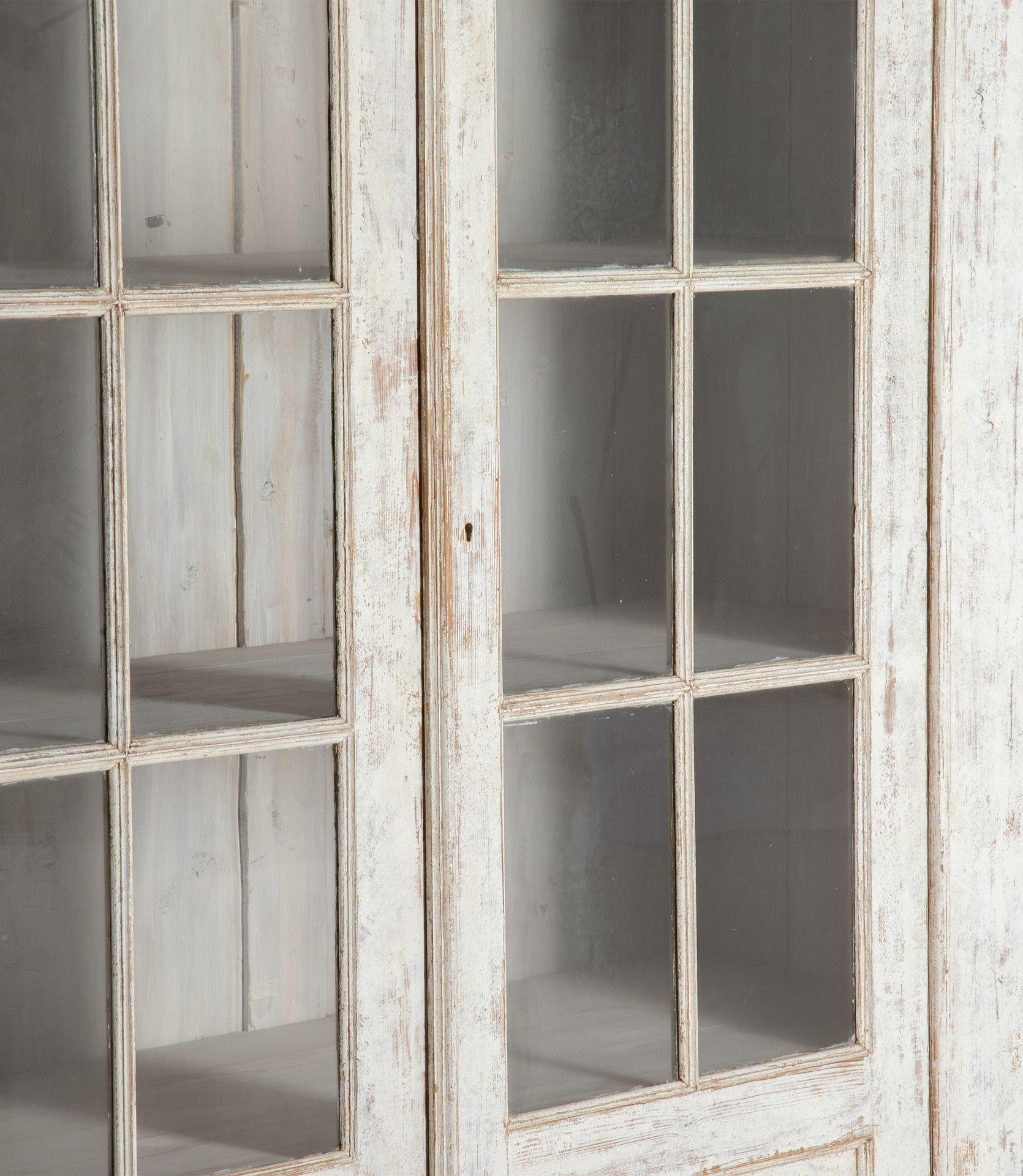 Large 19th Century Continental Painted Cupboard For Sale 2