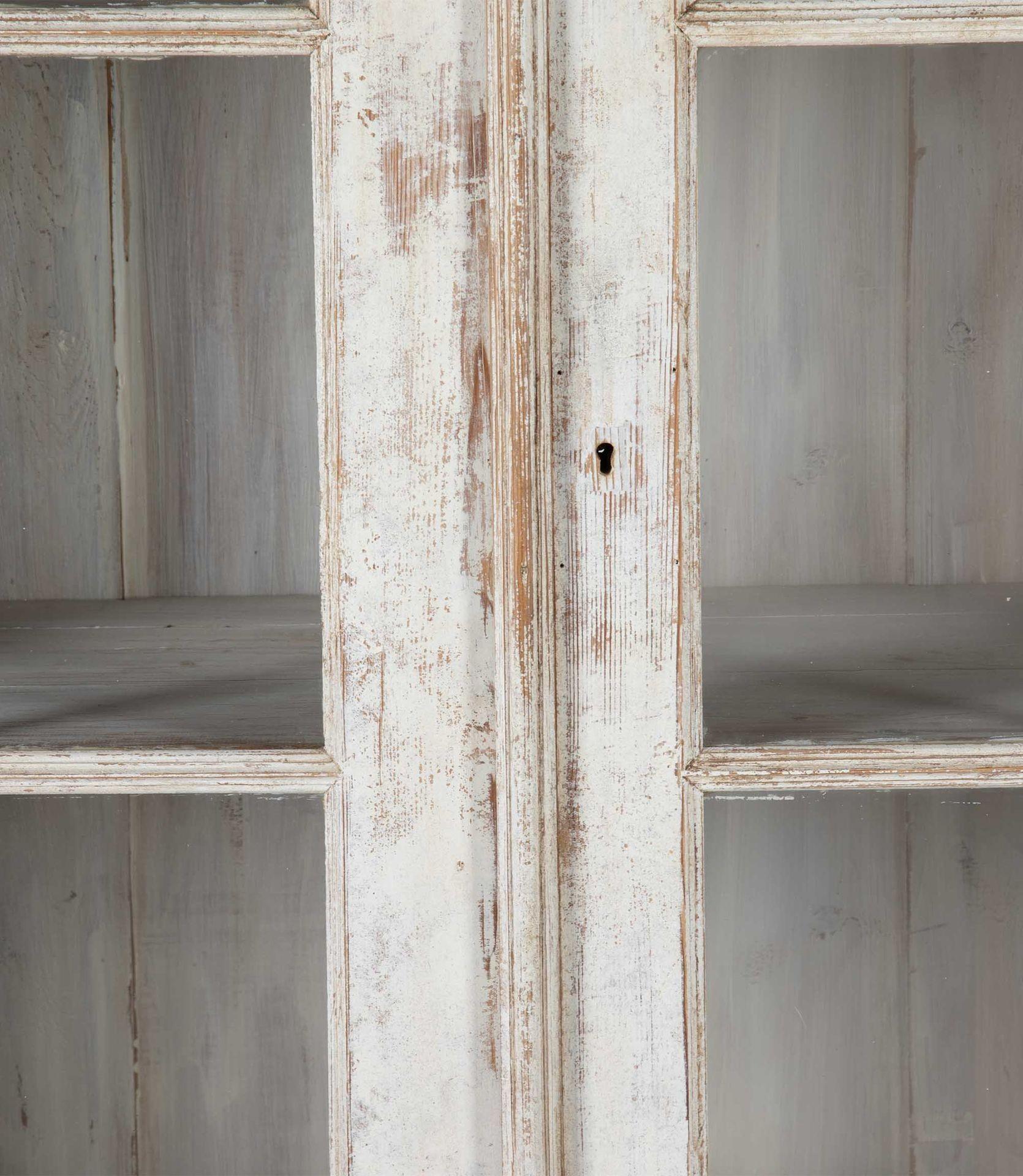 Large 19th Century Continental Painted Cupboard For Sale 4